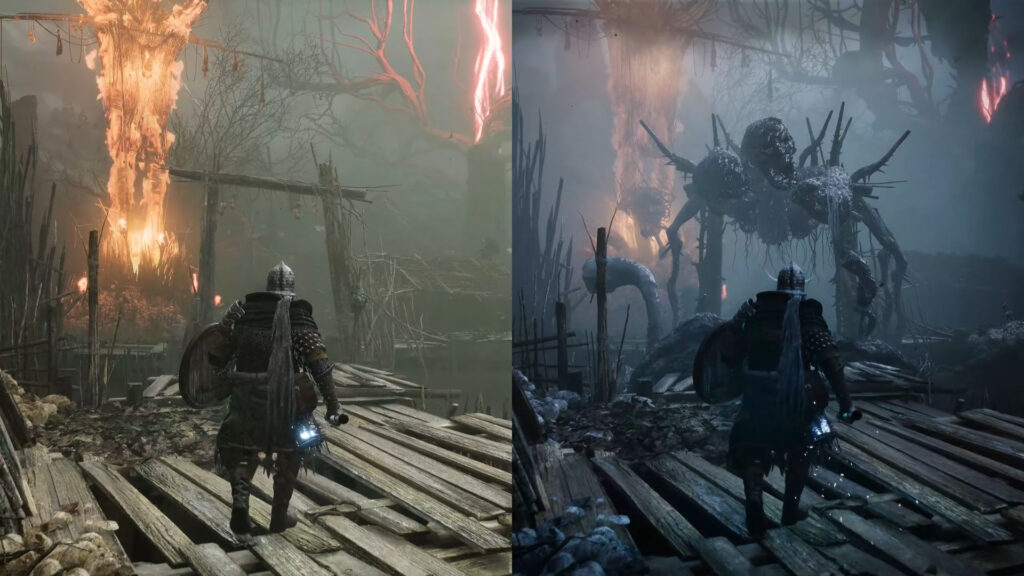 Two worlds at lords of the fallen