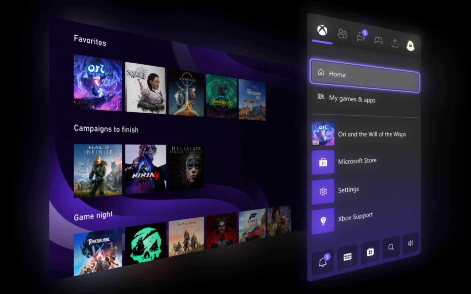 xbox interface update