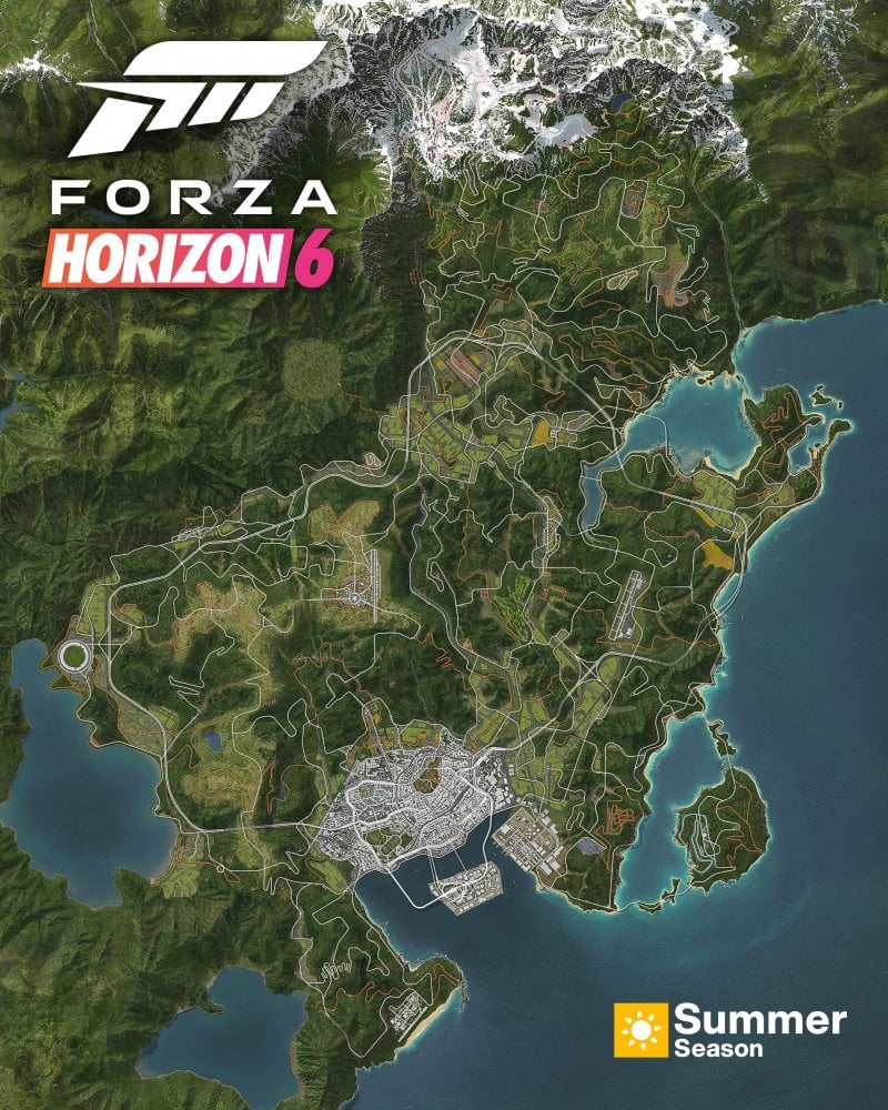 forza horizon 6 map